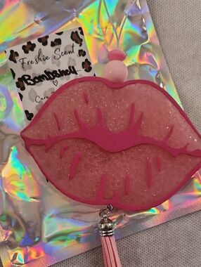 Pink Lip Car Air Freshener